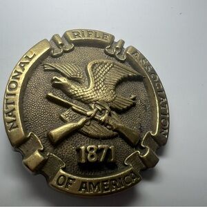 OLD NATIONAL RIFLE Association OF AMERICAN EAGLE BELT BUCKLE CLOTHING